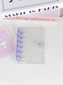 A7 Transparent Loose-Leaf Notebook, Monthly/Dot Grid/Squared/Lined Refillable Diary Notebook, A7 Ring Binder Notebook - Multicolor - View 19