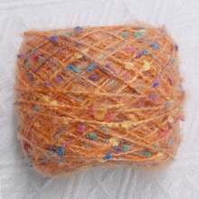 Süße Bonbon-Farbige Chunky-Garn zum Häkeln - 100g Funkelnde Regenbogen Mohair-Mischung, DIY Handstrickerei für Geschenke, Heimdekoration, Schals, Taschen, Puppen - Verschiedenfarbig - Übersicht 3