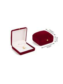 1pc Ring Box, Bracelet Jewelry Box, Necklace Display And Storage Box. Convenient And Practical, Sturdy . - Red - View 6