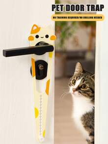 1 Pet Door Stopper, A Magic Tool For Leaving Door Gaps For Pets. Elastic Door Lock, Allowing Cats To Freely Enter And Exit. Adjustable To Prevent Dogs From Entering The Door Stop - one-size - View 10