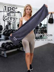 2条/1条多功能超柔软微纤维健身运动毛巾，健身房毛巾，俱乐部毛巾，运动垫，带角环的健身器材毛巾，柔软吸水速干浴巾，装饰刺绣洗脸巾，浴室淋浴毛巾，尺寸为30*110厘米和40*95厘米，适用于健身房、训练、跑步、瑜伽、户外擦汗。