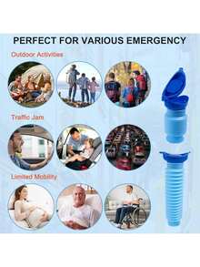 750ml Emergency Urinal, Portable Collapsible Urinal Bottle For Outdoor, Portable Toilet For Adults And Children, Suitable For Car Travel, Camping, Hiking, Survival Tool