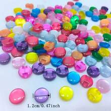 15/30/50/100Pcs Of Clothing Candy-Colored Buttons Shirt Button Sewing DIY Crafts - Multicolor - View 10