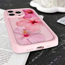 Phone Case: Hibiscus Flower Print TPU Shockproof Full-Body Protective Case Suitable For Apple  6/7/8/X/Xs/Xr/Xs Max/11/12/13/14/15/16 Pro Max - Perfect Gift For Couples, Women, Daughters, And Teen Girls On Birthdays Or Christmas,Suitable For 17 Air - Hồng - Xem 4