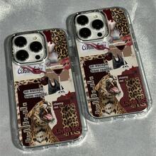 1 Vintage Leopard Wine Glass Collage Frame Soft Phone Compatible For IPhone 17/17 Pro/17 Pro Max, 16/16 Plus/16 Pro/16 Pro Max, 15/15 Plus/15 Pro/15 Pro Max, 14/14 Plus/14 Pro/14 Pro Max, 13/13 Pro/13 Pro Max, 12/12 Pro/12 Pro Max, 11/11 Pro/11 Pro Max, Easter Gift Idea Protective Phone Cover Full Body Drop Protection, Shockproof With Anti-Slip Grip - 1 cái - Xem 7