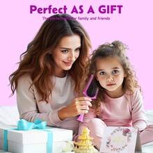 Curly Hair Brush Volume Curly Defining Brush Effortlessly Detangling Shaping And Styling Curls, Curl Brushes Suitable All Wet Or Dry Hair Types, Gifts Idea Women And Men Red - Màu Hoa hồng đỏ - Xem 7