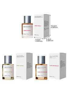 3PC 50ml Vanilla Cotton Candy, Food Fragrance, Floral Scent - Perfume, Long-Lasting Women's Perfume, Lasting Romantic Aroma, Suitable For Working Professionals, Home Use, Parties, Casual Outdoor Activities. An Elegant Gift, A Valentine's Day Gift For Your Girlfriend. - 糖果甜香調 - 查看 2
