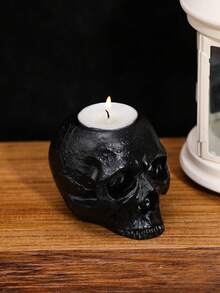 1 Castiçal com Design de Caveira, Decoração de Quarto, Presente Ideal para Aniversário e Formatura - Multicolorido - Ver 5