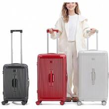 LIGHTGO Series 20/28/30 Inch Aerospace-Grade Hardshell Luggage Max Capacity With Dual-Brake Silent Wheels Red 20inch - Red - View 5