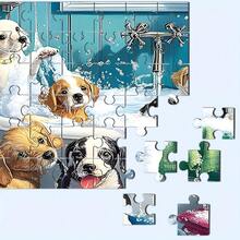 1000 Pieces Adult And Family Dog Puzzles - Over 100 Dog Breeds, Bathroom And Outdoor Scenes, Stress Relief Activity, Durable Portable Box, Ideal Gift For Pet Lovers (Birthday/Christmas/Easter) - BBK8148-500 - Xem 7