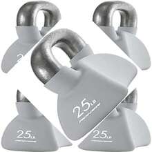 Roker PRANW-0025 Pesa Rusa, Gris, 25 LB, de Acero Neopreno - Gris - Ver 3