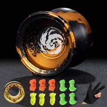 高级迷彩铝合金材质，适合进阶玩家、青少年及初学者户外运动，圣诞礼物套装包含手套、轴承和10根球拍线。