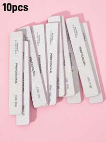 10/5/3pcs Double-Sided Nail File, 100/180 Grit, Washable & Reusable, Suitable For Natural Nails & Acrylic Nails, Home & Salon Use, Nail Care Tools, Nail Art Tools, Nails, Nail Tools (Applicable To Nail Stickers) - Multicolor - View 10