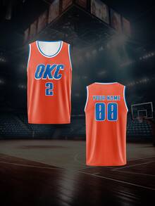 Áo thi đấu bóng rổ Oklahoma City-Thunder 2026 tùy chỉnh, áo thể thao liền thân dành cho nam, áo tập luyện câu lạc bộ, áo bóng rổ, tên và số tùy chỉnh ở mặt trước và mặt sau, độc quyền dành cho người hâm mộ bóng rổ, tùy chỉnh ngày thi đấu, phù hợp cho thể thao thường ngày, tập luyện, mọi mùa, thời trang, tối giản, trang phục thường ngày cá nhân hóa. - Nhiều màu - Xem 2