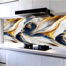 20/50 piezas Cycleader Lujoso Aspecto de Mármol Europeo Pegatinas de Vinilo Autoadhesivas, Fácil de Limpiar, Resistente al Agua y Removible para Decoración de Cocina, Baño y Dormitorio