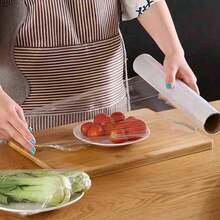 50米保鲜膜，11.81英寸宽，易撕型，适用于微波炉和冰箱，经济型散装食品包装，200张（包装可能有所不同） - 多色2 - 查看 3