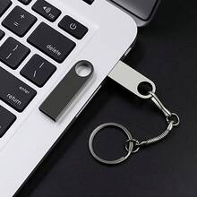 [High-Speed USB Flash Drive] High-Speed 128GB USB 3.0 Flash Drive| Plug & Play, No Driver Needed - Portable External Storage For Phone, PC, Car, TV, Tablet, Laptop With One-Click Backup| Sleek Metallic Finish, Durable Construction, Secure Data Transfer - Silver - View 6