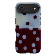 Wine Red Polka Dot Phone Case - Retro Grainy Style, Cozy Textured Vibe. Dual-Layer Shockproof Protection, Perfect Gift For Him/Her Compatible With IPhone 17 Air 16 15 14 13 12 11 Plus Pro Promax &  Galaxy S22-25 Ultra Fe EDGE - Màu hỗn hợp - Xem 4