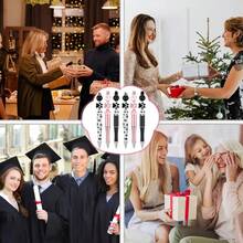 6件套可爱狗狗爪印DIY黑色墨水笔，粉色、黑色、白色木珠，水晶隔珠，圆珠笔，适合作为课堂学生奖励、送给朋友、家人、同学的礼物、办公用品