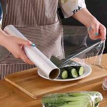 50米保鲜膜，11.81英寸宽，易撕型，适用于微波炉和冰箱，经济型散装食品包装，200张（包装可能有所不同） - 多色2 - 查看 5