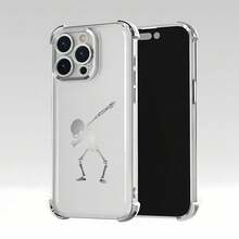 Esqueleto con toques sobre fondo blanco, con un espeluznante toque de Halloween. Esta elegante funda es compatible con los modelos  16, 15, 14 Pro Max, 13, 12, 11, XR y XS Plus. Fabricada en silicona TPU, ofrece protección contra golpes y caídas, además de una sensación superior. Es un regalo ideal para familiares, amigos y seres queridos, y una opción perfecta para Navidad.fundas para  13,funda  13,funda  16,fundas ,funda  15,funda para ,fundas para  16,fundas  11,fundas  15,funda  17,protector para ,funda  14,fundas  12,fundas  14,funda  17 pro max,fundas  13,fundas> - Plateado - Ver 6