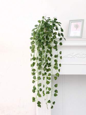Vägghängande krans av konstgjorda växter perfekt för heminredning, sovrum, vardagsrum och juldekorationer