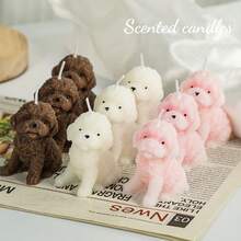 1pc Pet Dog Shaped Scented Candle, Suitable For Bedroom And Living Room Decor, Birthday Gift, Holiday Celebration, Creating Cute Creative Atmosphere, As Memorabilia, Animal Shaped Candle, Fragrant Photography Prop, Handmade With Upgraded Scented Candle Craftsmanship, This Gift Box Series Is The Perfect Choice For Friends And Family. - Multicolor - View 6