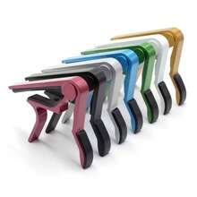 1pc High-Quality Aluminum Alloy Guitar Tuner Capo - Pitch Adjustment Guitar Accessory, Essential Music Instrument Accessory, Durable Aluminum Alloy Material, No Pitch Drift Or Noise, Comfortable Grip, Strong Clamping Force, Time And Effort Saving, Non-Damaging To Instrument, Suitable For Acoustic, Electric Guitar And Ukulele, Quick Pitch Adjustment - Excellent Tone Tuning! - Multicolor - View 3