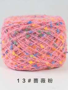 Süße Bonbon-Farbige Chunky-Garn zum Häkeln - 100g Funkelnde Regenbogen Mohair-Mischung, DIY Handstrickerei für Geschenke, Heimdekoration, Schals, Taschen, Puppen - Verschiedenfarbig - Übersicht 12