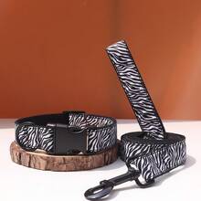 Bộ vòng cổ và dây dắt chó in hình báo, hươu cao cổ, ngựa vằn, sư tử theo yêu cầu, cá nhân hóa với tên và số điện thoại, vòng cổ điều chỉnh được, khắc miễn phí, phù hợp cho chó nhỏ, vừa và lớn. - cổ áo và dây thừng - Xem 16