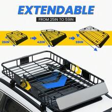 67 Roof Rack Cargo Rooftop Basket Top Luggage Holder/Extension Travel - 1 - View 6