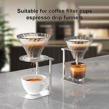 Supporto portatile per macchina da caffè, in lega di alluminio con design pieghevole, accessorio leggero per uso esterno per un facile trasporto e conservazione - Argento - Visualizzare 4