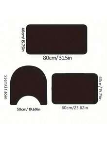 Alfombra de baño suave y absorbente, con forma de U para el inodoro, lavable, alfombra de entrada, alfombra de piso de inodoro simple de estilo europeo y americano, diseño antideslizante, suministros de decoración de baño, alfombra de piso de diatomita superior antideslizante para decoración del hogar