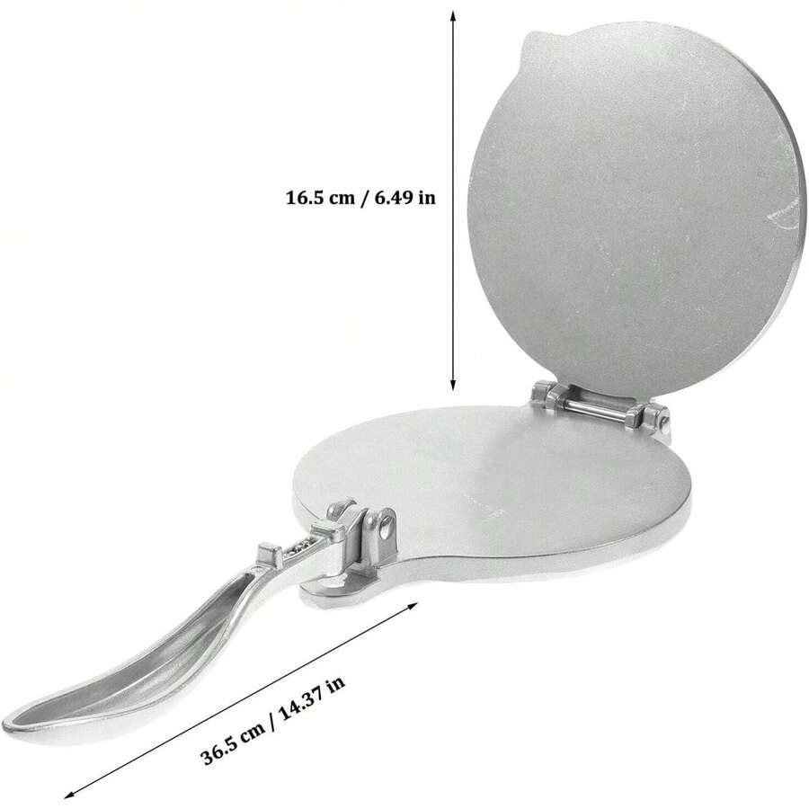 Tortilla Press Flatbread Maker Press, 6 Inch Aluminum, For Tortillas, Quesadillas, Pizzas & More, Silver Roti Maker Dough Press Quesadilla Maker Empanada Maker Press Chapati To Rotate Pizza Press - 1 - 查看 1