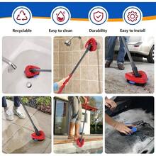 Spin Mop Scrub Brush O Cedar RinseClean 2 System U2013 O Ceda Scrub Brush Attachment 1 PC, Oceda Scrubber Mop Bathroom, Kitchen, Tile And Floor Cleaning - 1 - 查看 4