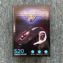 AULA Chuột chơi game cơ học có dây USB Wolf Spider, hoạt động êm ái, thích hợp cho máy tính để bàn, laptop, văn phòng, chơi game LOL, đèn LED 4 màu. - Nhiều màu - Xem 11