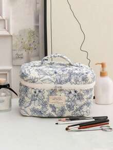 1pc/3pcs Handheld Makeup Bag, Makeup Bag, Makeup Bag, Travel Makeup Bag, Home Makeup Bag, School Makeup Bag, Dormitory Makeup Bag, Large Capacity Makeup Bag, Women's Makeup Bag, Makeup Storage Bag, Travel Storage Bag, Ultra Light, Durable, Expandable, Load Reducing, Acceptable, Suitable For Bedroom, Bathroom, Hotel, Travel, Lipstick, Brush, Phone, Coin, Home, Travel And School Use (L Size Is Too Small, It Is Recommended To Take XL Or XXL Size) - Multicolor - View 9