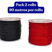 Jewelry Making Thread & Cord - Black-cream - View 2