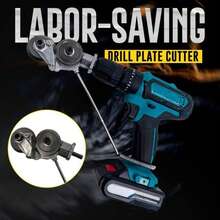 1 MAQUINA DE CORTE PARA TALADRO ELECTRICO ,ACCESORIO DE CORTE , HERRAMIENTA DE CORTE DE METAL FACIL DE USAR PARA CORTE, ADAPTADOR PARA TALADRO - Negro - Ver 8