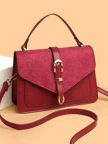 حقيبة كتف/عبر الجسم ذات لون سادة من البولي يوريثان...