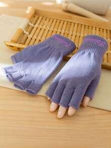 Customized Embroidered, Personalized Adult Winter Warm Thermal Lined Knitted Gloves, Alpaca Wool Blend, Diamond Jacquard Touchscreen Gloves, Gift For Family And Friends, Customized Christmas Gift - B - View 6