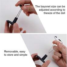 Cotton Doll Stand Display Holder And Flashlight Stand Holder - Black-5pcs - View 9