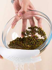 多功能带孔淘米勺，厨房淘米滤网，不伤米粒的淘米工具 - 彩色 - 查看 9