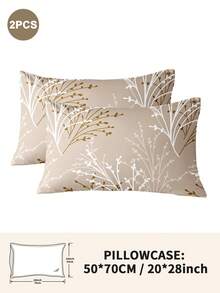 1pc/2pcs/4pcs Polyester Floral Pattern Pillowcase (Pillow Insert Not Included), Soft & Comfortable, Suitable For All Seasons - Multicolor - View 15