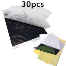 100pcs Professional Tattoo Transfer Paper - Stencil Transfer For Effortless Tattooing - Advanced Thermal Carbon Copier - Durable & Seamless Compatibility With Tattoo Supplies - Multicolor - View 14
