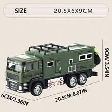 1 Pc Children's Alloy RV Simulation Camping Off-Road Vehicle Toy Travel Truck Boy Car Motorcycle Model - Multicolor - View 6
