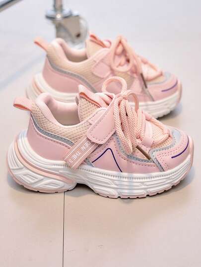 1 Pair Casual Fashion Baby Toddler Sports Shoes, PU Leather + Fabric Upper, Soft, Comfortable, Lightweight, Hook And Loop Closure, Suitable For Indoor, Outdoor, Play, Holidays