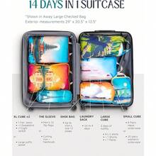 Large Packing Cubes For Travel-Extra Large Compression Packing Cube Luggage Organizers 7 Piece Set-Ultralight Expandable/Compression Bags For Clothes By Bucketlist - Bucket List - View 4