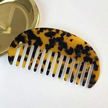 1件裝高級歐式醋酸纖維髮梳，Ins極簡風髮飾，便攜式瀏海梳，適合宿舍、日常旅行與拍照使用 - 彩色 - 查看 11
