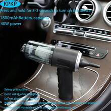 1 pièce Aspirateur de voiture sans fil à haute aspiration, léger et portable - idéal pour le nettoyage de la maison et de la voiture, aspirateur à main double usage voiture et maison avec batterie intégrée, convient à plusieurs surfaces pour les poils d'animaux de compagnie et les sols durs - 228 - Voir 11